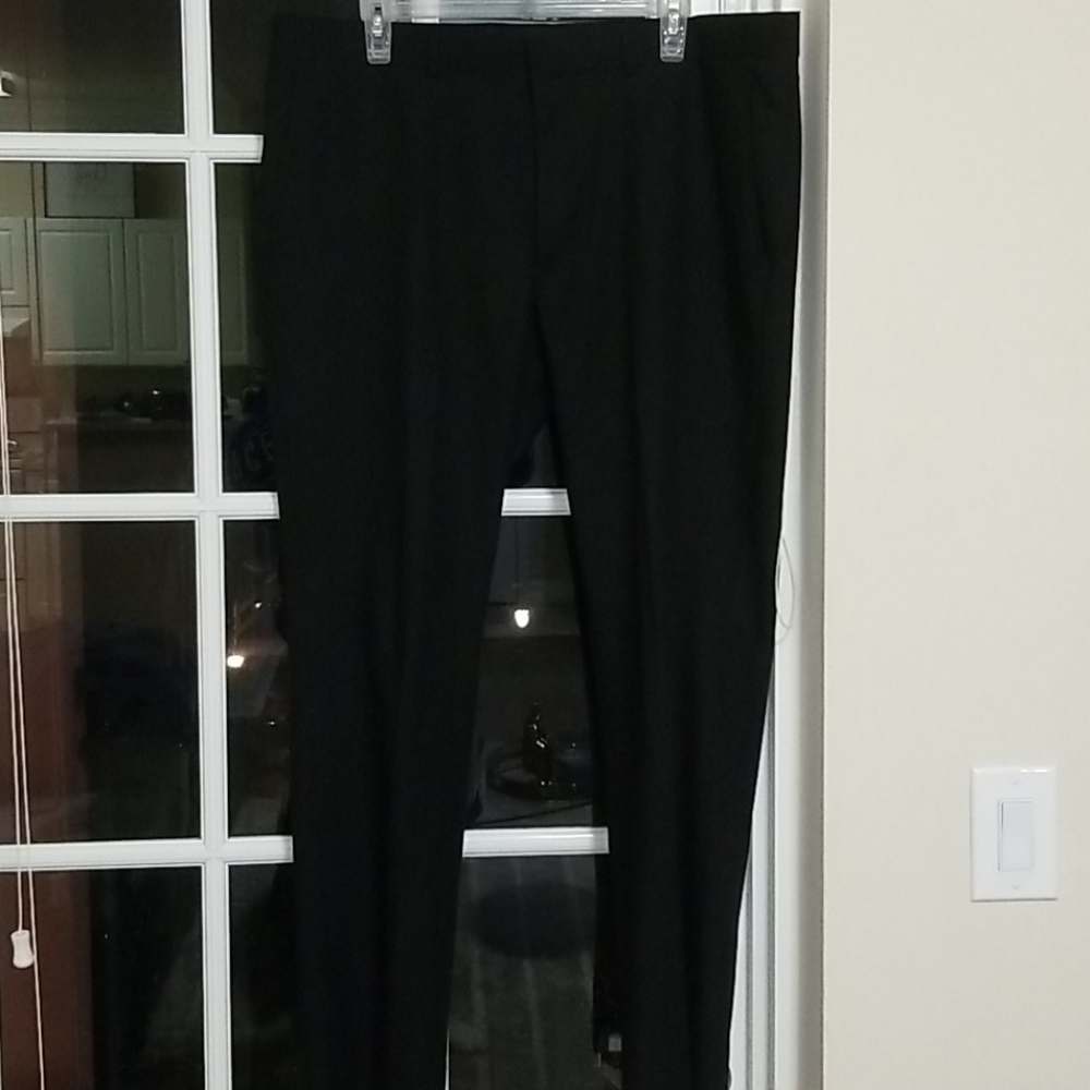 Billy London black dress pants 38W 32L